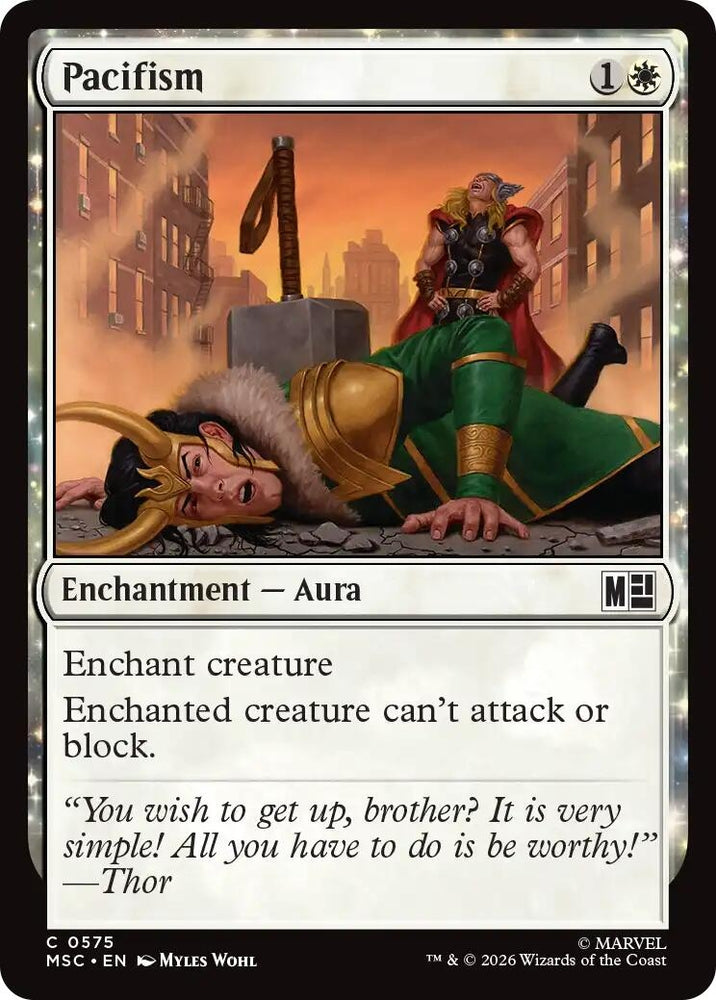 Image for Pacifism (575) (Commander: Marvel Super Heroes) - Magic: The Gathering