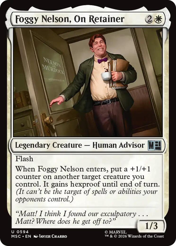 Image for Foggy Nelson, On Retainer (594) (Commander: Marvel Super Heroes) - Magic: The Gathering