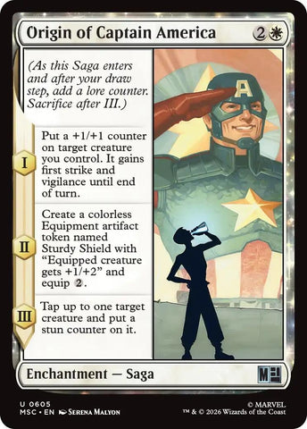 Image for Origin of Captain America (605) (Commander: Marvel Super Heroes) - Magic: The Gathering