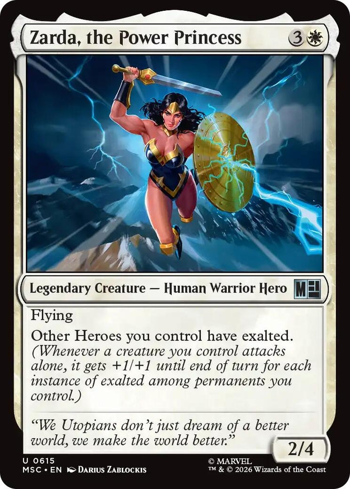Image for Zarda, the Power Princess (615) (Commander: Marvel Super Heroes) - Magic: The Gathering