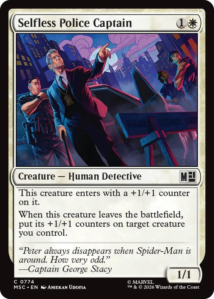 Image for Selfless Police Captain (774) (Commander: Marvel Super Heroes) - Magic: The Gathering