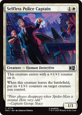Image for Selfless Police Captain (774) (Commander: Marvel Super Heroes) - Magic: The Gathering
