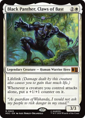 Image for Black Panther, Claws of Bast (829) (Commander: Marvel Super Heroes) - Magic: The Gathering