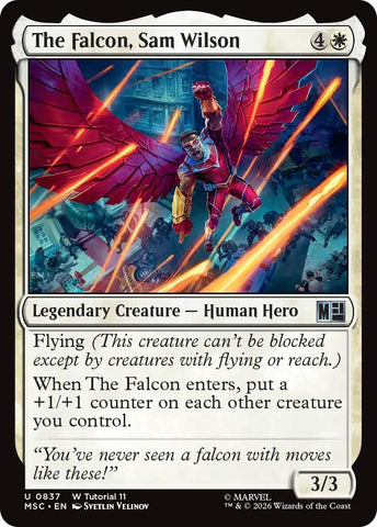 Image for The Falcon, Sam Wilson (0837) (837) (Commander: Marvel Super Heroes) - Magic: The Gathering