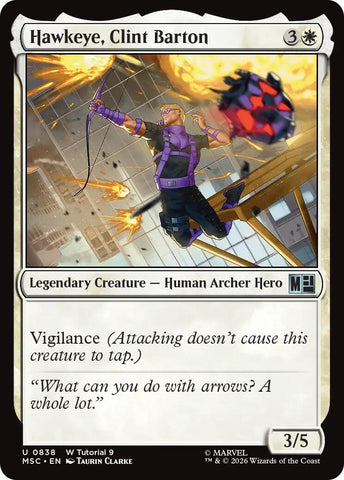 Image for Hawkeye, Clint Barton (0838) (838) (Commander: Marvel Super Heroes) - Magic: The Gathering
