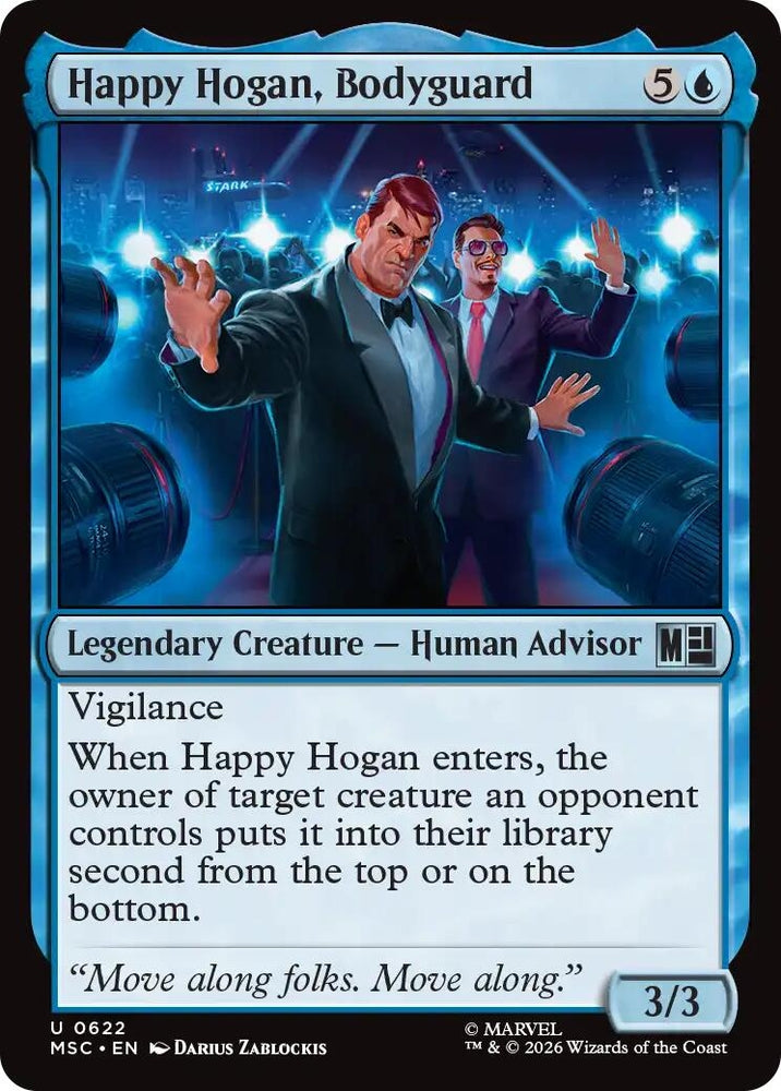 Image for Happy Hogan, Bodyguard (622) (Commander: Marvel Super Heroes) - Magic: The Gathering