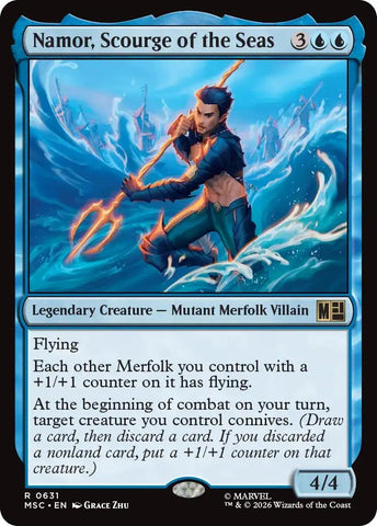 Image for Namor, Scourge of the Seas (631) (Commander: Marvel Super Heroes) - Magic: The Gathering
