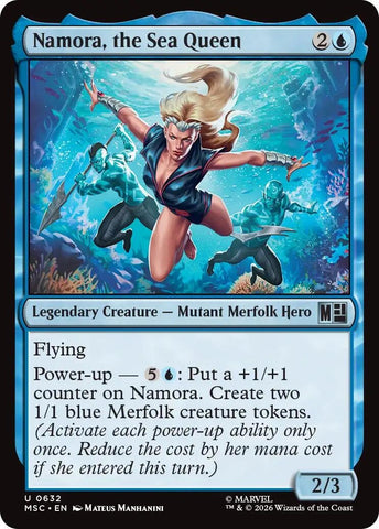 Image for Namora, the Sea Queen (632) (Commander: Marvel Super Heroes) - Magic: The Gathering