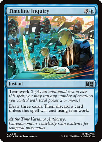 Image for Timeline Inquiry (641) (Commander: Marvel Super Heroes) - Magic: The Gathering