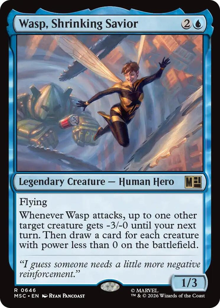 Image for Wasp, Shrinking Savior (646) (Commander: Marvel Super Heroes) - Magic: The Gathering