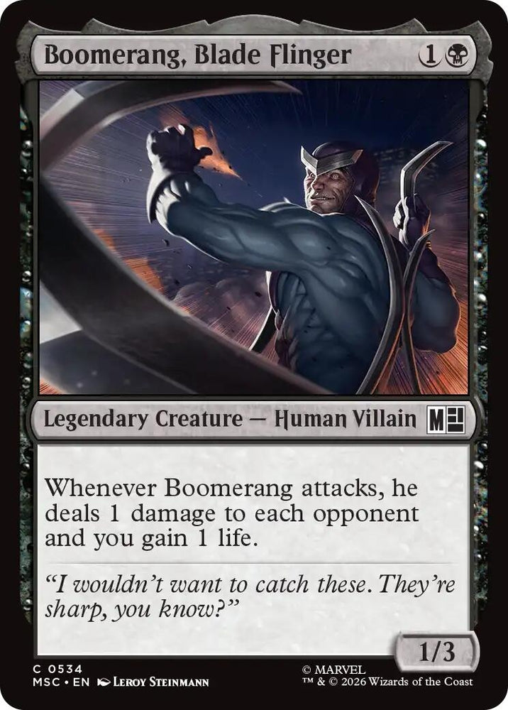 Image for Boomerang, Blade Flinger (534) (Commander: Marvel Super Heroes) - Magic: The Gathering