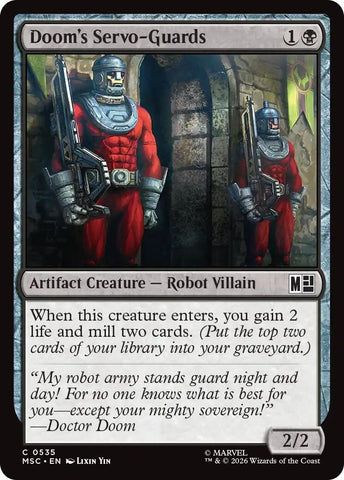 Image for Doom's Servo-Guards (535) (Commander: Marvel Super Heroes) - Magic: The Gathering