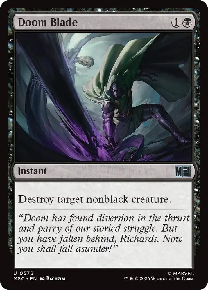 Image for Doom Blade (576) (Commander: Marvel Super Heroes) - Magic: The Gathering