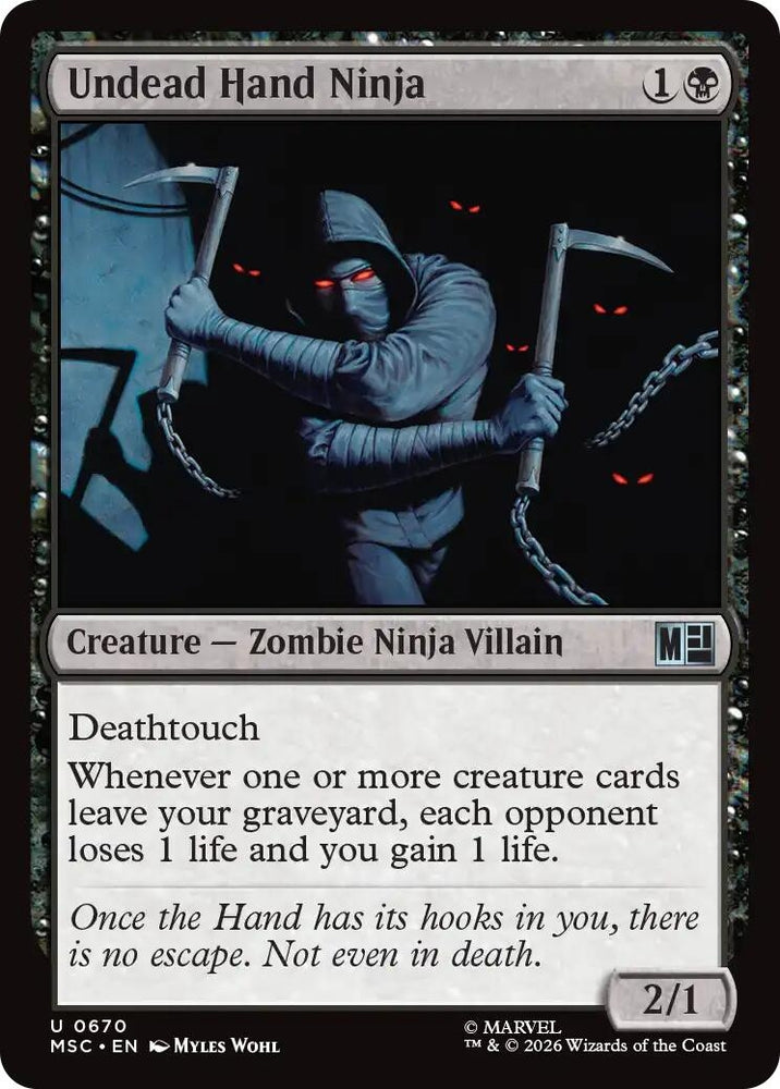 Image for Undead Hand Ninja (670) (Commander: Marvel Super Heroes) - Magic: The Gathering