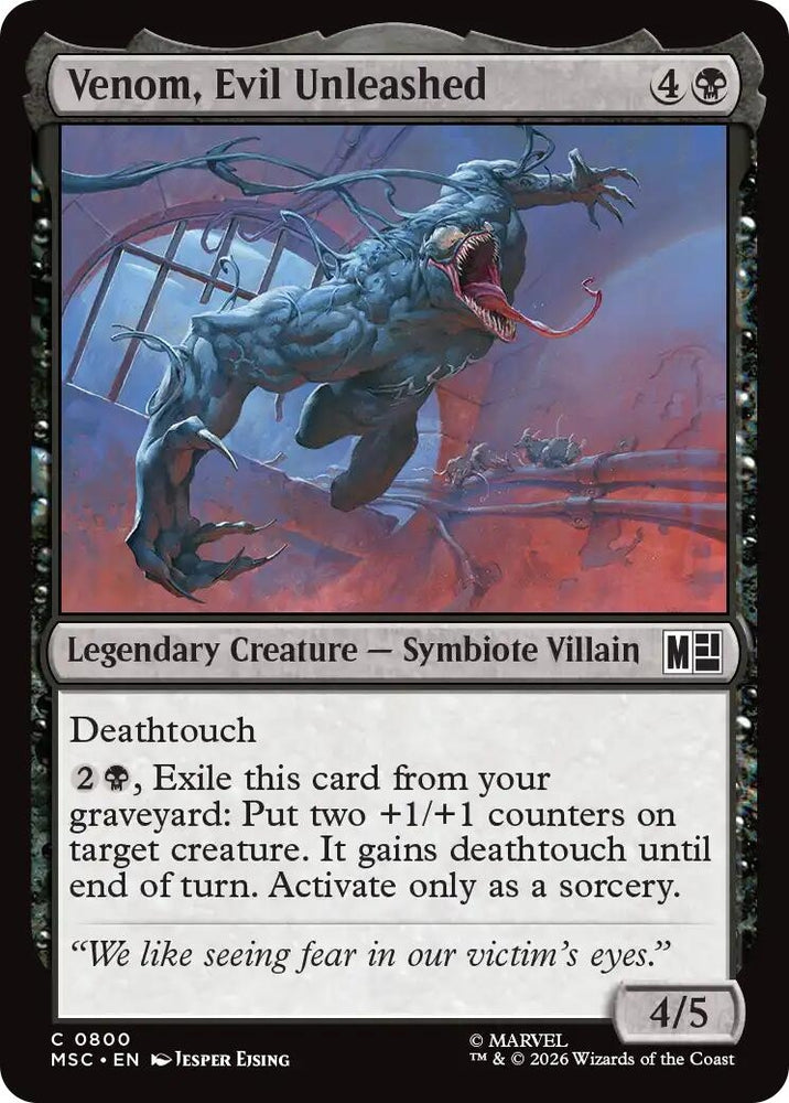 Image for Venom, Evil Unleashed (800) (Commander: Marvel Super Heroes) - Magic: The Gathering