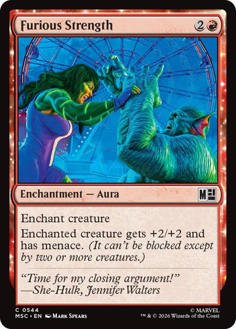 Image for Furious Strength (544) (Commander: Marvel Super Heroes) - Magic: The Gathering