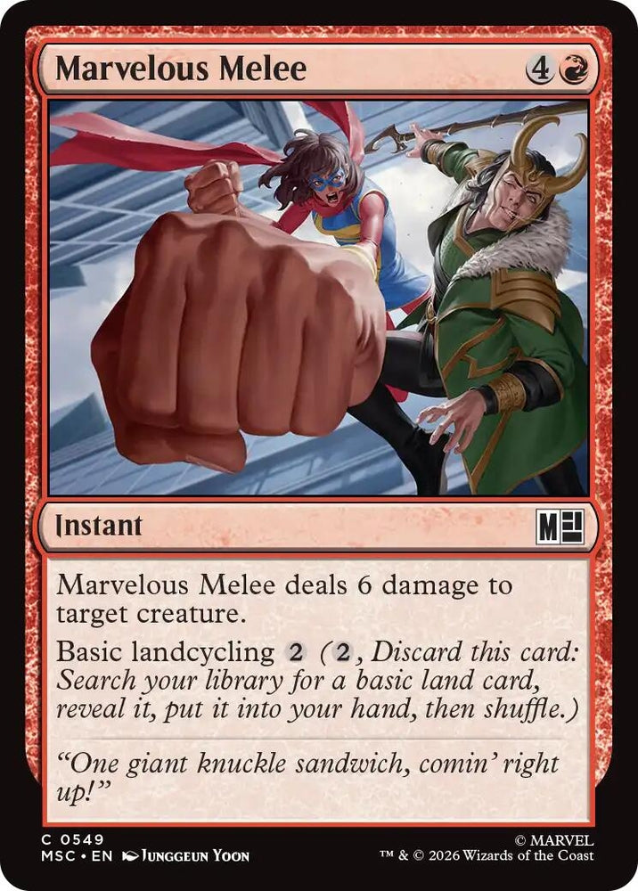 Image for Marvelous Melee (549) (Commander: Marvel Super Heroes) - Magic: The Gathering