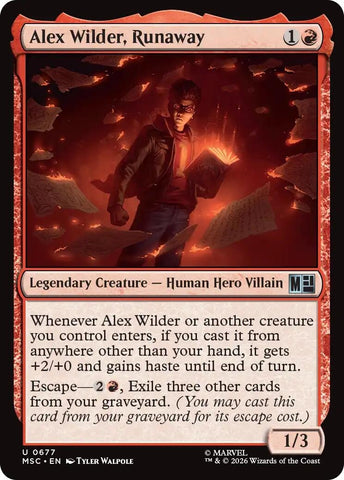 Image for Alex Wilder, Runaway (677) (Commander: Marvel Super Heroes) - Magic: The Gathering