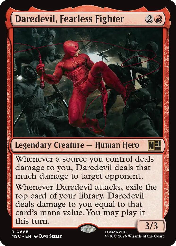 Image for Daredevil, Fearless Fighter (685) (Commander: Marvel Super Heroes) - Magic: The Gathering