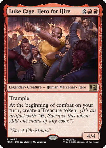 Image for Luke Cage, Hero for Hire (696) (Commander: Marvel Super Heroes) - Magic: The Gathering