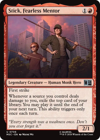 Image for Stick, Fearless Mentor (706) (Commander: Marvel Super Heroes) - Magic: The Gathering