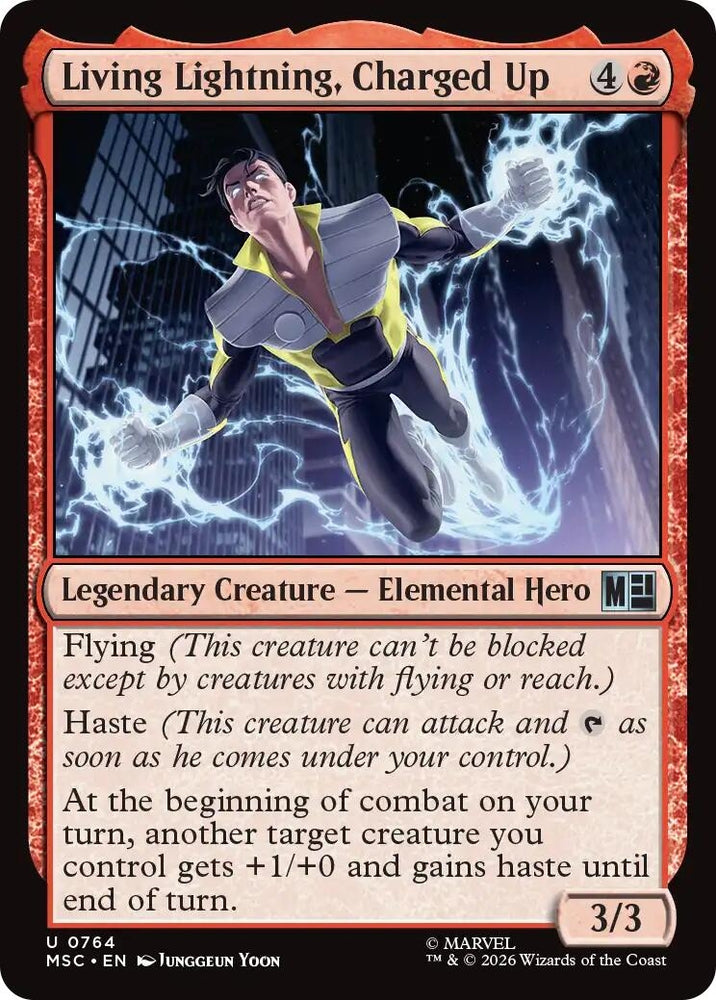 Image for Living Lightning, Charged Up (764) (Commander: Marvel Super Heroes) - Magic: The Gathering
