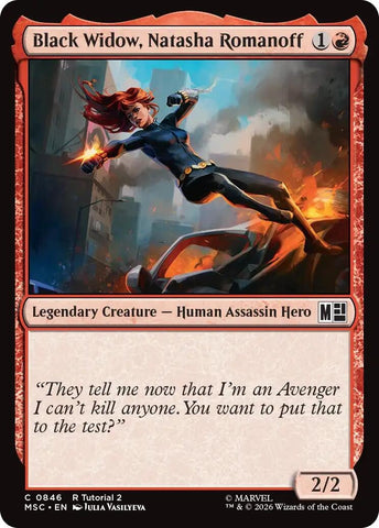 Image for Black Widow, Natasha Romanoff (0846) (846) (Commander: Marvel Super Heroes) - Magic: The Gathering