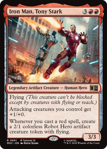 Image for Iron Man, Tony Stark (0851) (851) (Commander: Marvel Super Heroes) - Magic: The Gathering
