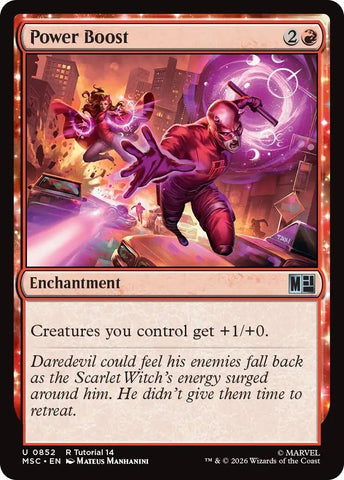 Image for Power Boost (0852) (852) (Commander: Marvel Super Heroes) - Magic: The Gathering