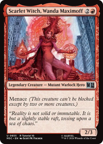 Image for Scarlet Witch, Wanda Maximoff (0855) (855) (Commander: Marvel Super Heroes) - Magic: The Gathering