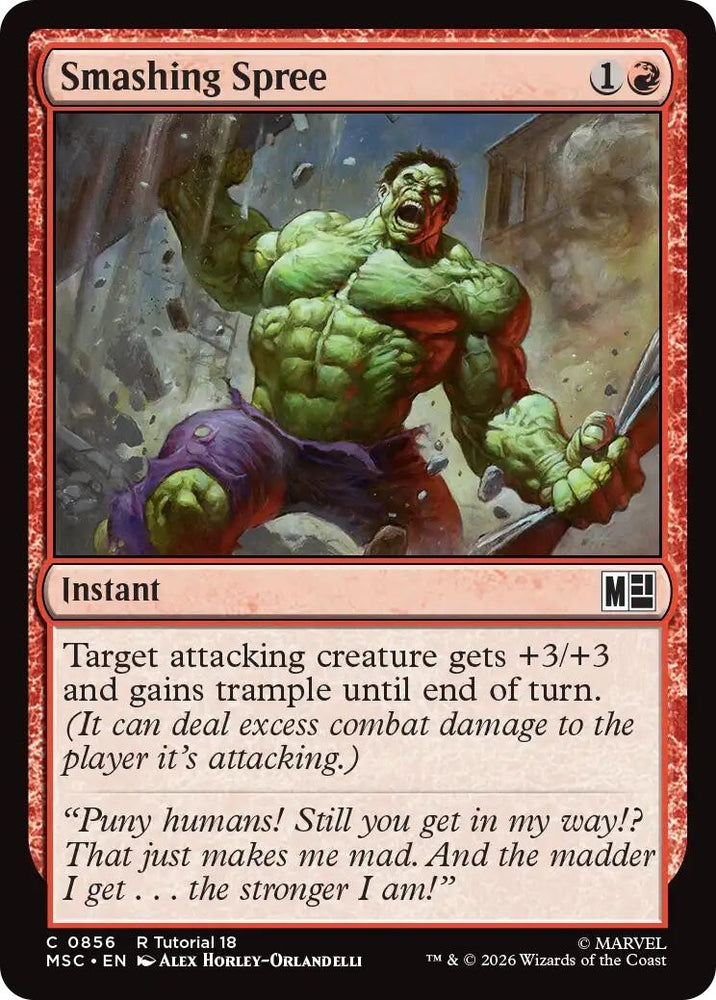 Image for Smashing Spree (0856) (856) (Commander: Marvel Super Heroes) - Magic: The Gathering