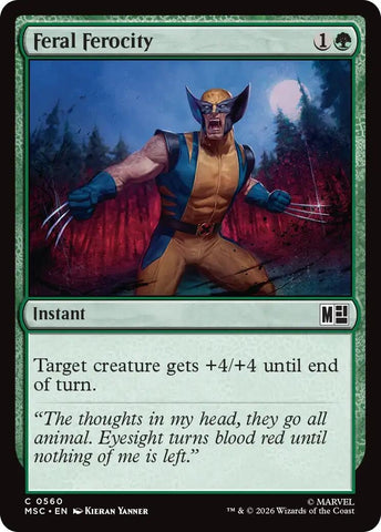 Image for Feral Ferocity (560) (Commander: Marvel Super Heroes) - Magic: The Gathering