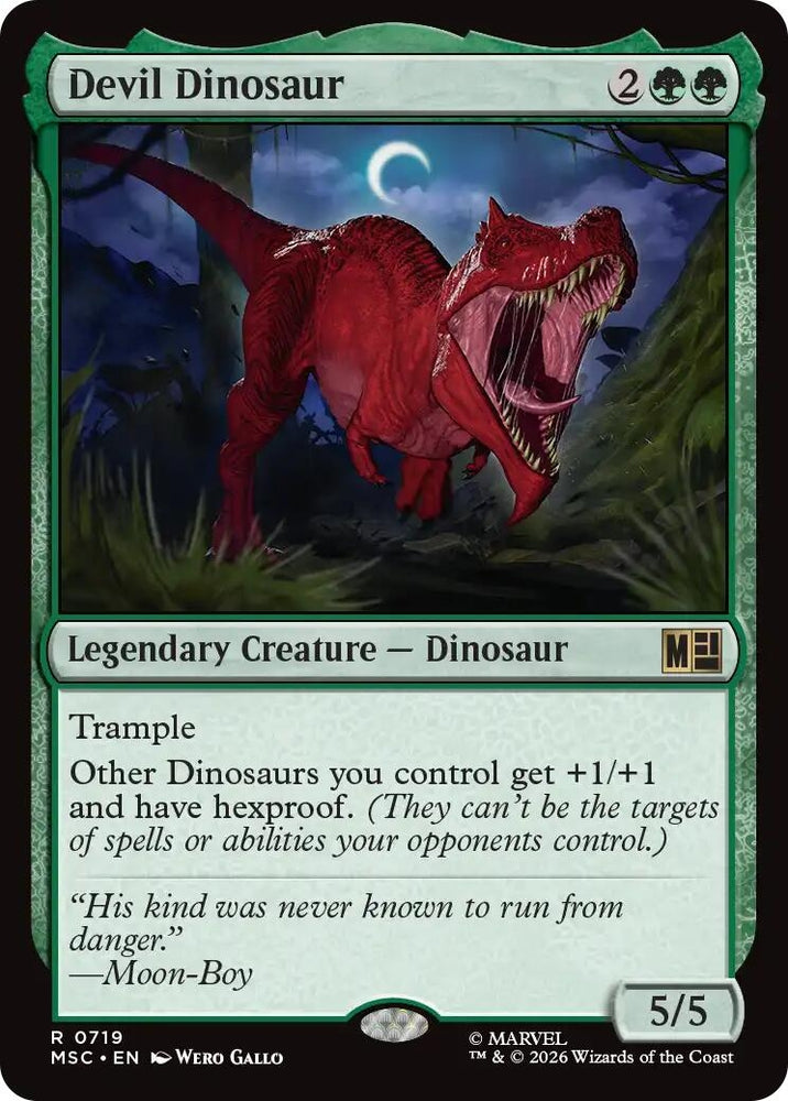 Image for Devil Dinosaur (719) (Commander: Marvel Super Heroes) - Magic: The Gathering