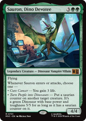 Image for Sauron, Dino Devoteee (731) (Commander: Marvel Super Heroes) - Magic: The Gathering