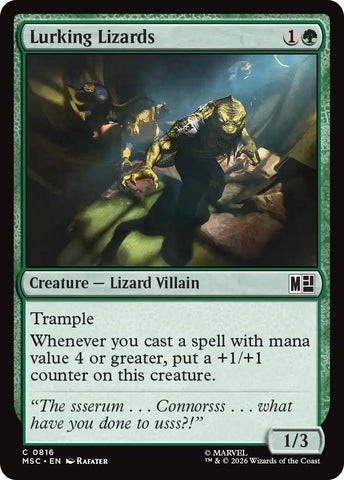 Image for Lurking Lizards (816) (Commander: Marvel Super Heroes) - Magic: The Gathering