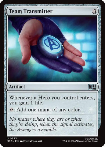 Image for Team Transmitter (573) (Commander: Marvel Super Heroes) - Magic: The Gathering