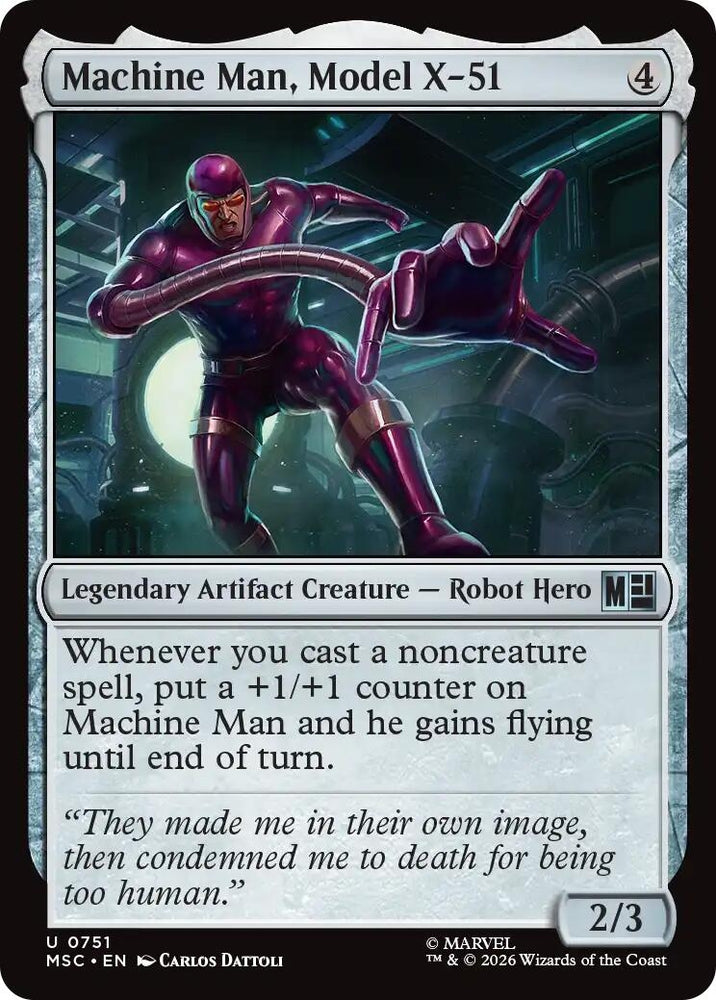 Image for Machine Man, Model X-51 (751) (Commander: Marvel Super Heroes) - Magic: The Gathering