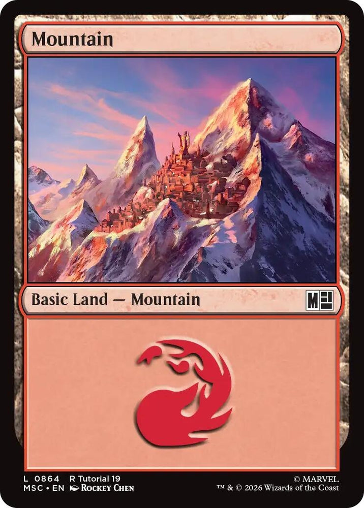 Image for Mountain (0864) (864) (Commander: Marvel Super Heroes) - Magic: The Gathering
