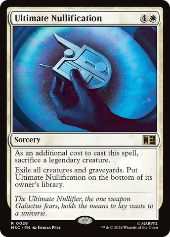 Image for Ultimate Nullification (Surge Foil) (26) (Commander: Marvel Super Heroes) - Magic: The Gathering