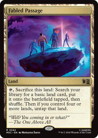 Image for Fabled Passage (Surge Foil) (242) (Commander: Marvel Super Heroes) - Magic: The Gathering