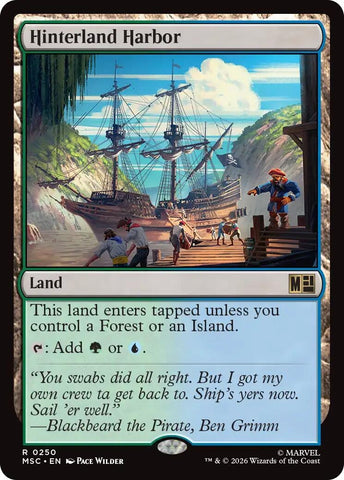 Image for Hinterland Harbor (Surge Foil) (250) (Commander: Marvel Super Heroes) - Magic: The Gathering