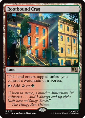 Image for Rootbound Crag (Surge Foil) (261) (Commander: Marvel Super Heroes) - Magic: The Gathering