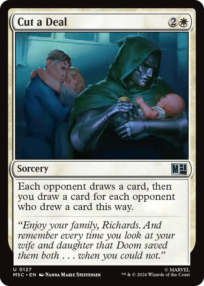 Image for Cut a Deal (Surge Foil) (127) (Commander: Marvel Super Heroes) - Magic: The Gathering