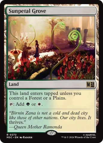 Image for Sunpetal Grove (Surge Foil) (272) (Commander: Marvel Super Heroes) - Magic: The Gathering