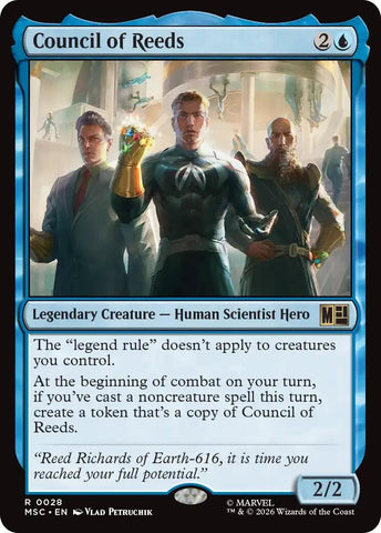 Image for Council of Reeds (Surge Foil) (28) (Commander: Marvel Super Heroes) - Magic: The Gathering