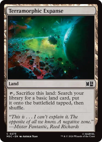 Image for Terramorphic Expanse (0273) (Surge Foil) (273) (Commander: Marvel Super Heroes) - Magic: The Gathering