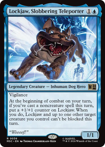 Image for Lockjaw, Slobbering Teleporter (Surge Foil) (36) (Commander: Marvel Super Heroes) - Magic: The Gathering