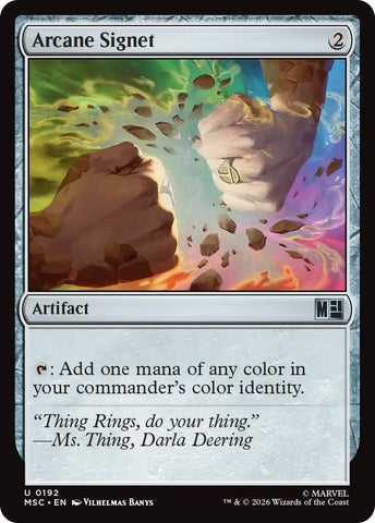Image for Arcane Signet (0192) (Surge Foil) (192) (Commander: Marvel Super Heroes) - Magic: The Gathering