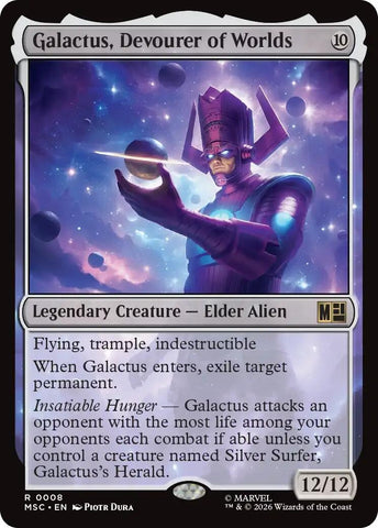 Image for Galactus, Devourer of Worlds (Surge Foil) (8) (Commander: Marvel Super Heroes) - Magic: The Gathering
