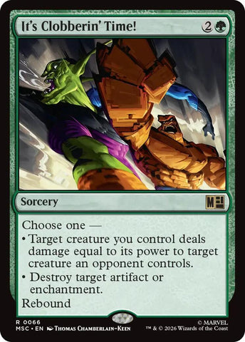 Image for It's Clobberin' Time! (Surge Foil) (66) (Commander: Marvel Super Heroes) - Magic: The Gathering